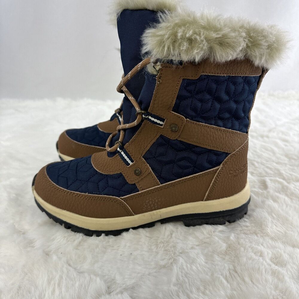 Bearpaw Women's Marina Blue Hickory Waterproof Snow Boots 2150W Size 6 - Picture 7 of 9